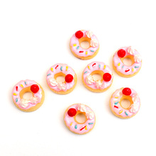 20Pcs Donuts Cakes Resin Decoration Crafts Beads Frame Flatback Cabochon Scrapbook DIY Embellishments Accessories 2024 - buy cheap