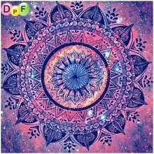 DPF DIY Gift 5D full Round Diamond Painting Diamond Embroidery snow flower totem Magic Cube Cross Stitch crafts Mosaic art Decor 2024 - buy cheap