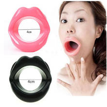 2PCS Silicone Rubber Anti Wrinkle Lip Trainer Mouth Massager Exercise Massage Face-lift Tool Mouth Muscle Tightener Face Slimmer 2024 - buy cheap