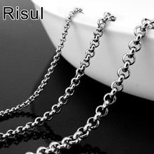 100% Stainless Steel Chain For Jewelry Making 2mm,3mm,4mm O Rolo Chain Necklace Bulk Acero Inoxidable Cadenas Wholesale 10pcs 2024 - buy cheap