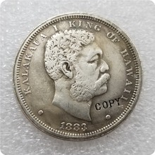 1883 Гавайи долларовая Монета КОПИЯ памятные монеты-копии монет медаль коллекционные монеты 2024 - купить недорого
