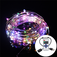 RGB LED Strip Waterproof  20M 10M 5M 2M 5V USB LED String Lights Silver Wire Fairy Indoor Outdoor Chrismas Wedding Decoration 2024 - buy cheap