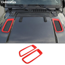 Car Stickers Car Engine Hood Air AC Outlet Vent Decoration Cover for Jeep Wrangler JL 2018+ Accessories 2024 - buy cheap