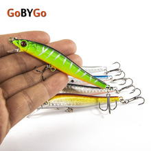 GoByGo 5Pcs/Lot Minnow Fishing Lures 8CM 5.5G 8# Hooks Fish Minnow Lure Tackle Hard Bait Pesca Wobbler Artificial Swim Bait 2024 - buy cheap