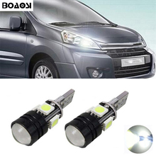 BOAOSI 2x T10 LED 5050 4smd+1.5W Car Light bulbs Projector Lens For Citroen C4 C5 C3 Grand Picasso Berlingo Xsara Saxo C1 C2 ds3 2024 - buy cheap