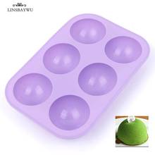 LINSBAYWU 6 Holes Silicone Half Ball Sphere Baking Mould DIY Chocolate Cupcake Cake Mold New Durable Kitchen Accessories Tools 2024 - buy cheap