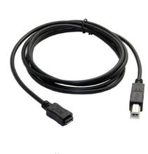 Micro USB Женский Стандартный USB 2,0 B Тип Мужской кабель для передачи данных 1,5 м для жесткого диска 2024 - купить недорого