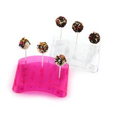 1Pc 20-Holes Cake Pop Lollipop Stands/Display/Hodler/Bases/Shelf arc Shaped DIY Bakeware Cake Tools Acceserries PS Material 2024 - buy cheap