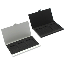 Caja de tarjeta de memoria de aleación de aluminio, soportes para tarjetas SD de 3 uds. 2024 - compra barato