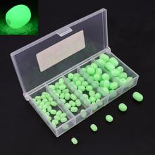 100pcs/lot Oval Soft Luminous Glow Fishing Beads Sea Fishing Lure Bait Floating Float Tackles Accessory 2024 - buy cheap