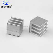 100 Pieces LOT For IC Chipset 10mm x 10mm x 10mm Chip Radiator Aluminum Heatsink 2024 - buy cheap