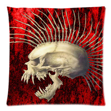Cotton Linen DJ Skull Custom Cushion Cover Decoractive Pillow Cover Throw Pillow Case kids Gift 45X45CM 2024 - buy cheap