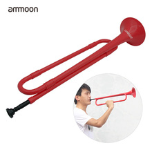 ammoon B Flat Bugle Cavalry Trumpet Environmentally Friendly Plastic with Mouthpiece for Band School Student 2024 - buy cheap