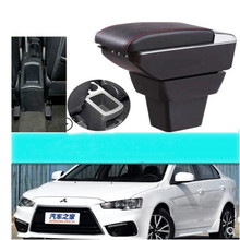 Suitable for Mitsubishi lancer armrest box central store content storage armrest box with cup holder ashtray USB interface 2024 - buy cheap