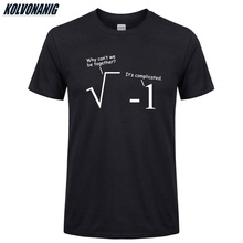 Camiseta masculina de verão, camiseta com estampa engraçada de matemática, manga curta de algodão, hip hop, plus size, 2021 2024 - compre barato