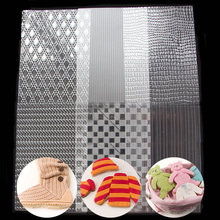 Transparent Geometric texture Fondant Cake Molds Biscuit Stencil Practical Biscuit Pastry Embossing Pad Cookie Decoration Mould 2024 - buy cheap