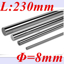 Free of China Post 8pcs of  8mm linear  shaft 230mm rods for lm8uu cnc part cnc router 2024 - buy cheap