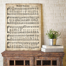 Blessed Assurance Wall Art Canvas Painting Pictures Vintage Sheet Music Posters and Prints Antique Hymn Quotes Home Wall Decor 2024 - buy cheap
