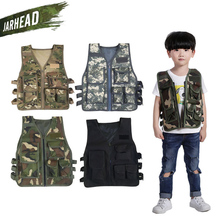 Army Fans Outdoor Children Vest Boy Girl Tactical Vest Camouflage Kids Clothing Hunting Cosplay Fishing CS Game Vest 2024 - buy cheap