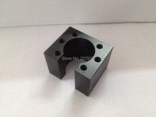 1 pc HD16 SFU1605 ball screw nut housing black aluminium for 1605 16mm ball screw nut housing bracket holder CNC parts 2024 - buy cheap