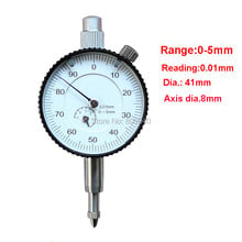 0-5mm index dial indicator with ear cover 5mm Mechanical dial gauge with small diameter 41mm 2024 - buy cheap