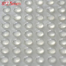 1000 PCS 8mm x 2.5mm clear anti slip silicone rubber plastic bumper damper shock absorber 3M self-adhesive silicone feet pads 2024 - buy cheap