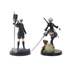 15cm 2styles NieR:Automata YoRHa No.2 Type B 2B and YoRHa No 9 Type S 9S Type B 2B girl and boy 2styles PVC Action Figure Model 2024 - buy cheap