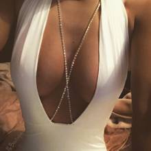 Sexy Chains necklace women Harness  bra Sparkle Body Necklace Chain Statement  Crystal necklace fashion jewelry 2024 - buy cheap