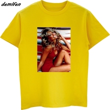 Farrah Fawcett 1970S Sexy Pinup Celebrity Tv Show T-Shirt Summer Men Short Sleeve O-neck T Shirt Hip Hop Tees Tops 2024 - buy cheap