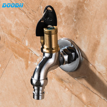 DooDii Bibcock High Quality Brass Outdoor Water Tap 1/2 Inch With Lock Faucet Basin Faucet Washing Machine Water Garden Faucet 2024 - buy cheap