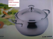 casserole Kitchen utensils  SS#18/10 cooking pot kitchen tool cookware utensil 4.5litre 2024 - buy cheap