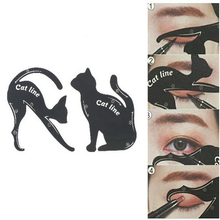 2PCS/Lot Women Cat Line Eyeliner Stencils Pro Eye Makeup Tool Easy to make up DIY Eye Template Shaper Model 2024 - buy cheap