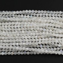 5strings of  Rainbow Moonstone 2mm 3mm 4mm Micro Faceted Beads,Tiny Peach Gem stone Beads,Tiny Moonstone Beads for jewelry 2024 - buy cheap