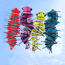 free shipping high quality 3.5m Centipede kite flying toys fabric kite reel flying shark for children parachute kite board linha 2024 - купить недорого