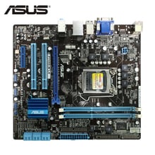 Asus-placa-mãe original para computador, p7h55m lx 1156, soquete p7 h55 m lx lga uatx ddr3, dvi, vga, usb2.0, placa-mãe 2024 - compre barato