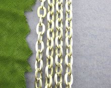 DoreenBeads-cadenas de colores plateados, 500cm, 3x5mm 2024 - compra barato