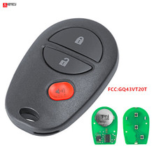 KEYECU New Remote Key Fob 3 Button for Toyota Sienna 2004 2005 2006 2007 2008 2009 2010 2011 2012 2013 2014 2015 2016 GQ43VT20T 2024 - buy cheap