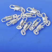 Wholesale Jewelry Findings 50PCS/Pcs Real Pure 925 Sterling Silver Lobster Clasps With 925 Tag For Handmade Jewelry 2024 - buy cheap