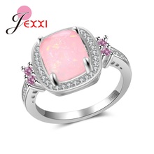 Unique Design Prong Setting Opal Rings Nice Gift For Lover 925 Sterling Silver Women Wedding Engagement Party Jewelry 2024 - buy cheap