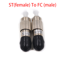 Premium FC/UPC male to ST/UPC female Hybrid adapter for multimode fiber optic M/M 62.5/125nm - ST to FC coupler,  one pair 2024 - buy cheap