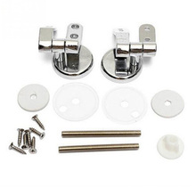 Alloy Replacement Toilet Seat Hinges Mountings Set Chrome with Fittings Screws For Toilet Accessories 2024 - buy cheap