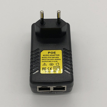 1PCS CCTV security 48V 0.5A 24W POE adapter dowel Injector PoE Ethernet adapter IP Camera phone poe Power Supply US EU Plug 2024 - buy cheap