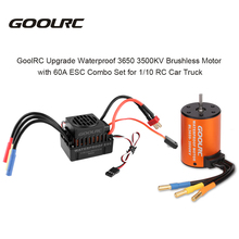 GoolRC Upgrade Waterproof 3650 3660 3100KV 3500KV 3900KV 4300KV Brushless Motor with 60A ESC Combo Set for 1/10 RC Car Truck 2024 - buy cheap