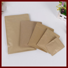 13*21 50pcs brown self zip lock kraft paper bags Flat version for gifts sweets and candy food tea jewelry retail package paper 2024 - buy cheap