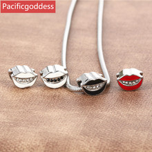stainless steel necklaces pendant lip stick shape for best gift 2024 - buy cheap