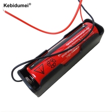 kebidumei DIY Plastic Battery Holder Storage Box Case for 1 x 18650 Battery 3.7V with Lead Wire Black 2024 - buy cheap