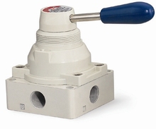 4-позиционный 2-позиционный ручной пневматический клапан 1/2 "BSPT 4HV410-15 2024 - купить недорого
