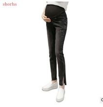 Новинка, джинсы для беременных, Одежда для беременных, джинсовый комбинезон, узкие брюки, брюки, Одежда для беременных, плюс размер, на возра... 2024 - купить недорого