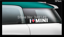 Aliauto-pegatina reflectante I lOVE para coche, accesorios para MINI Cooper Countryman R50 R52 R53 R58 R56 2024 - compra barato
