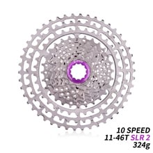 MTB 10 Speed 11-46T SLR 2 Bicycle Cassette HG Compatible 10s Hollow Freewheel 46T CNC 10v k7 For MTB XX X0 X9 X7 M610 M781 M786 2024 - buy cheap